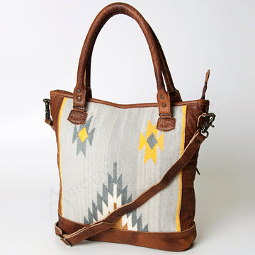 American Darling Tote Saddle Blanket Genuine Leather Western Women Bag Handbag Purse | Crossbody for Cute